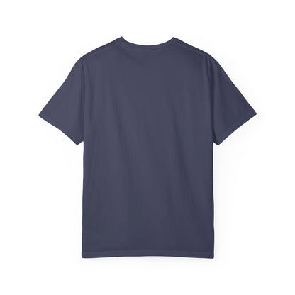 Gnemeth Left Chest Logo, Unisex Garment-Dyed T-Shirt with Vintage Shield Design