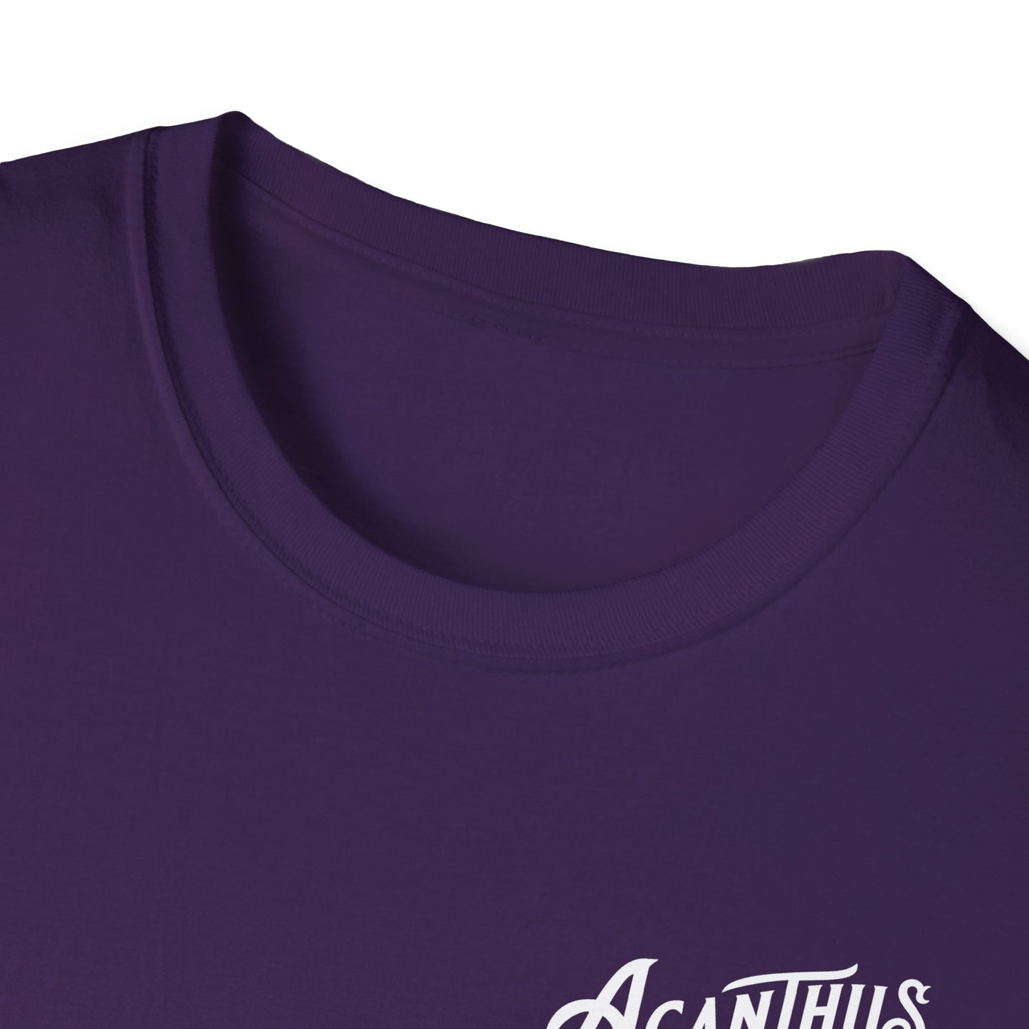 Acanthus Lodge #632 Left Chest, & Back Compass Print. Unisex Softstyle T-Shirt