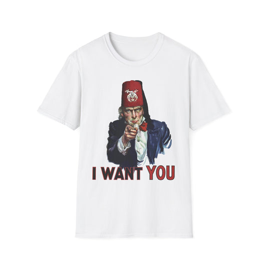 I want YOU, Unisex Softstyle T-Shirt