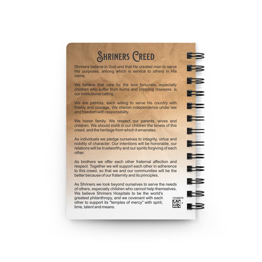 Marshal's Aide Spiral Bound Journal - Shrine Temple Duty Planner