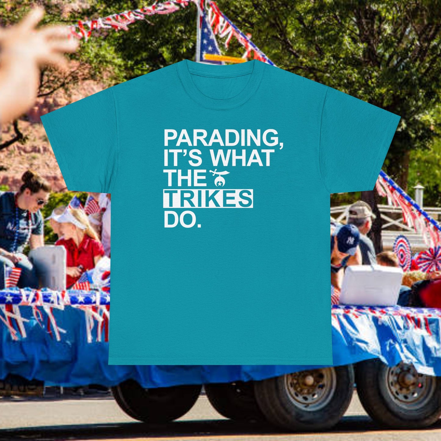 Trikes Unit parade T-shirt, Unisex Heavy Cotton