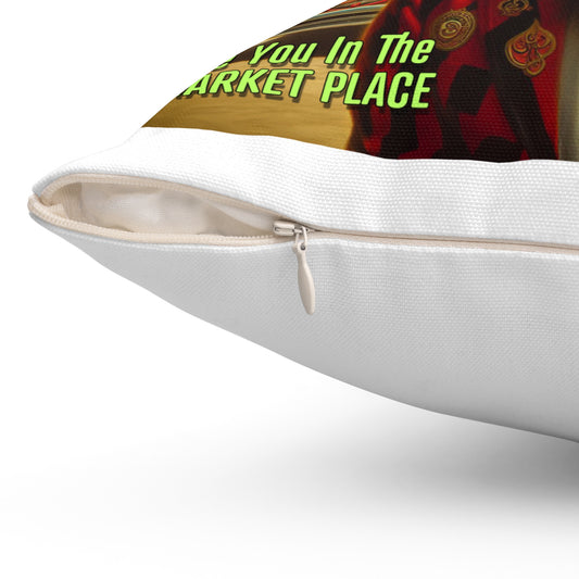 Hot Rods Spun Polyester Square Pillow