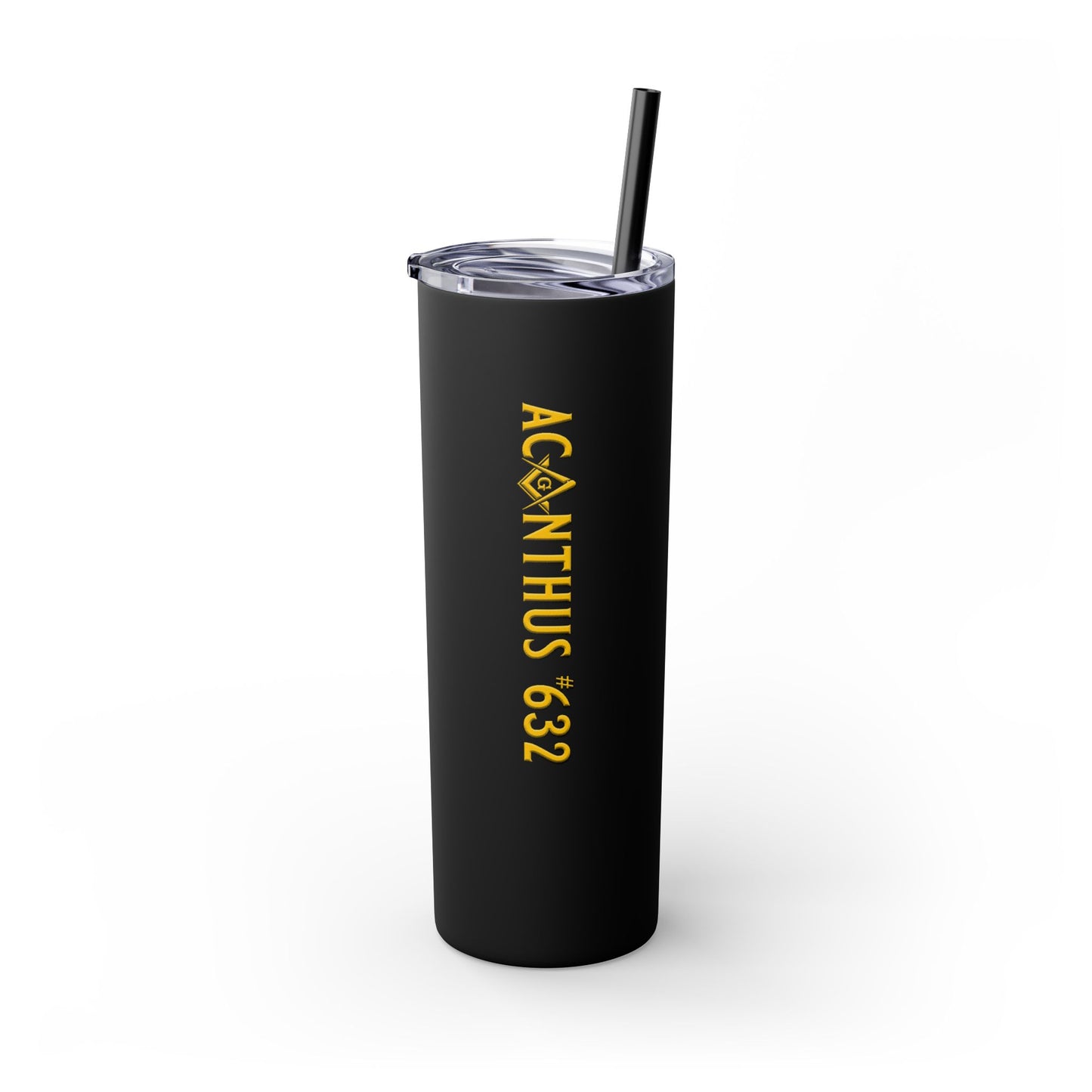 Acanthus Lodge Skinny Tumbler with Straw, 20oz