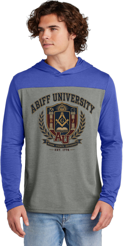 University Crest Hoodie — 'ABIFF University' Vintage Collegiate Long-Sleeve Hoodie