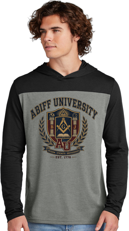 University Crest Hoodie — 'ABIFF University' Vintage Collegiate Long-Sleeve Hoodie