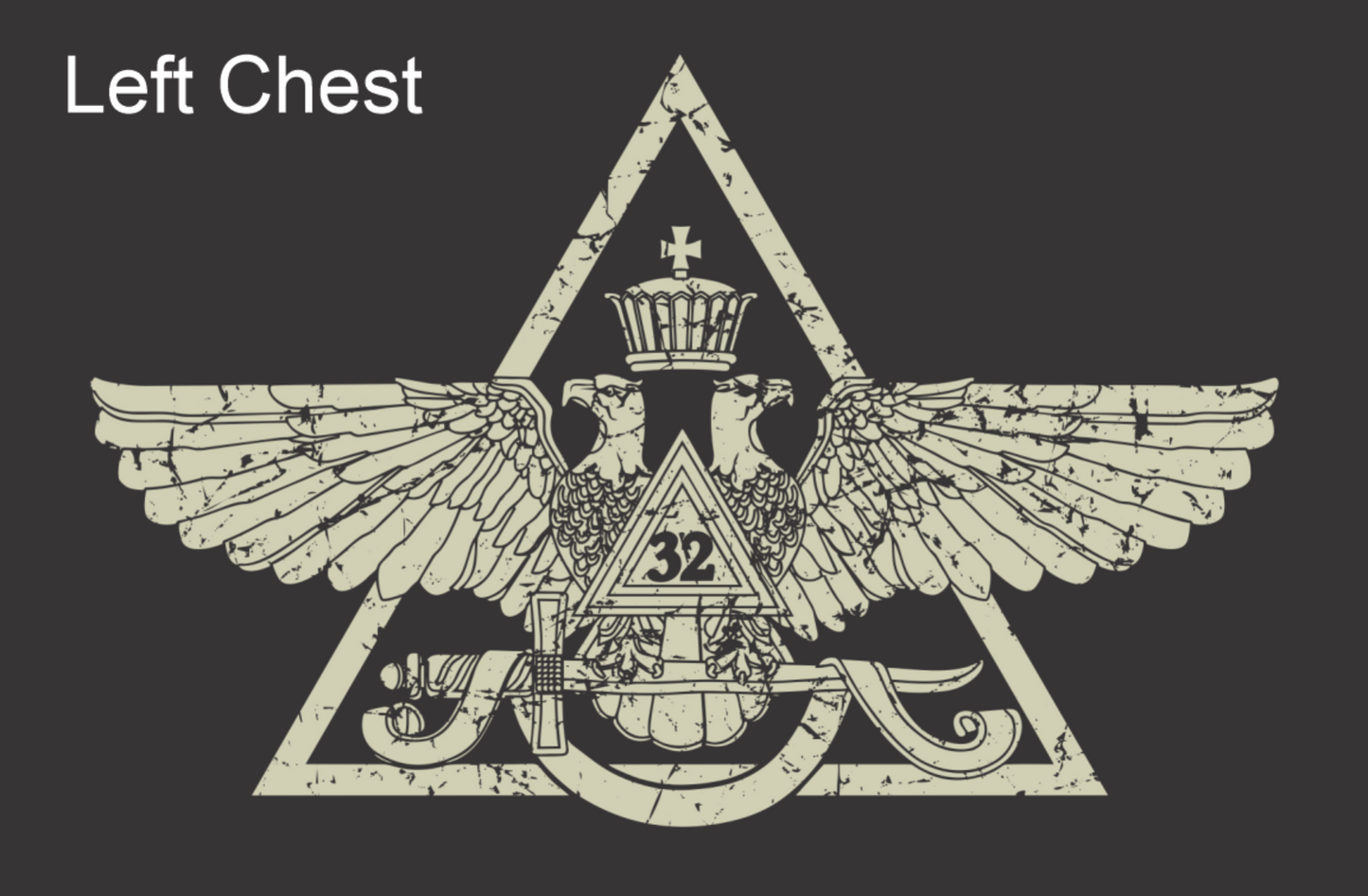 Scottish Rite 32nd Degree Eagle Crest T-Shirt