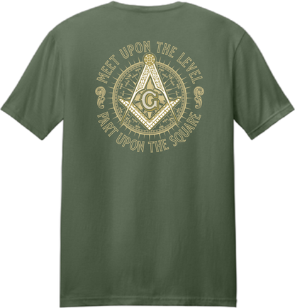 Acanthus Lodge Vintage Compass Back Logo T-Shirt - 64000