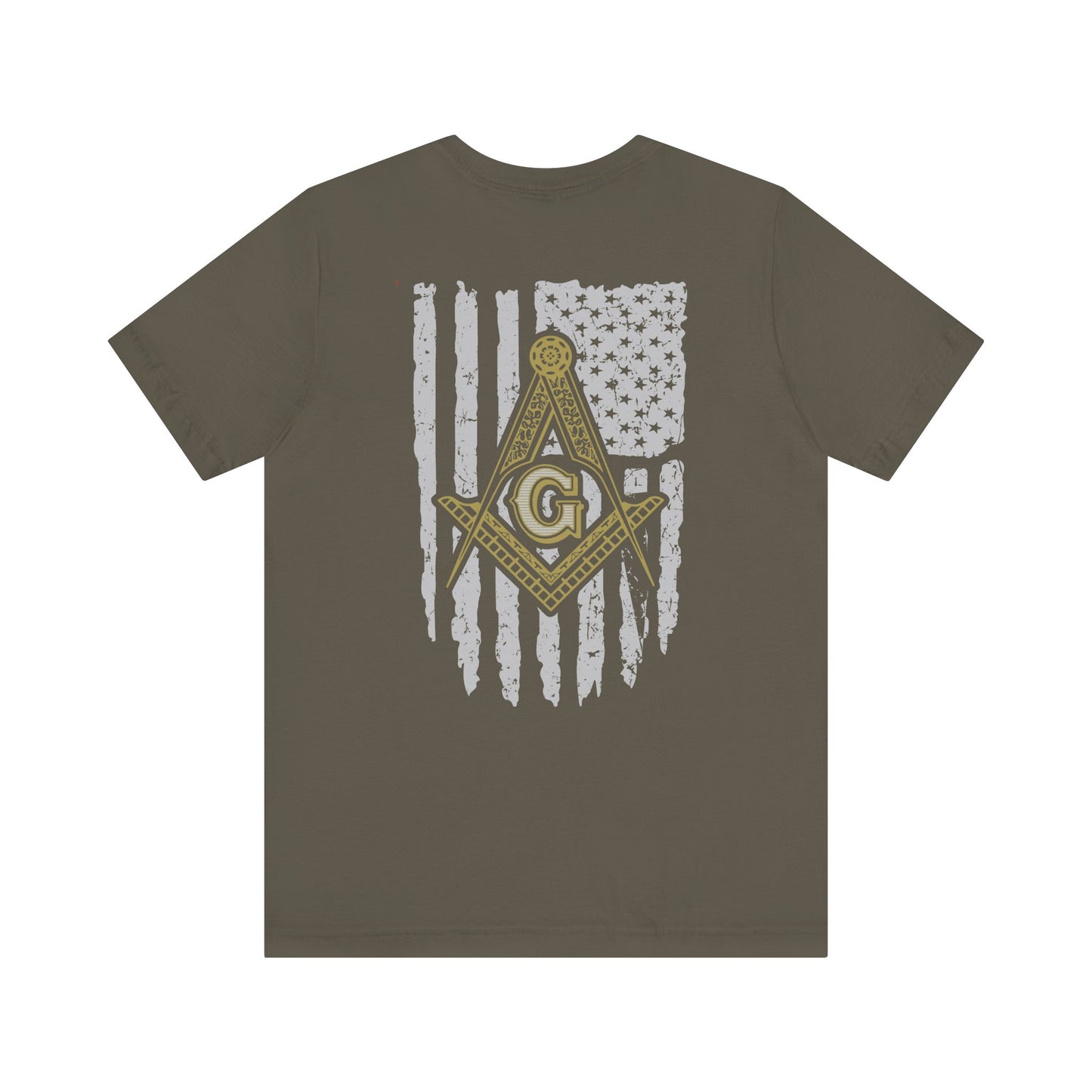 Gnemeth Lodge, Unisex Short Sleeve Tee - American Flag Design