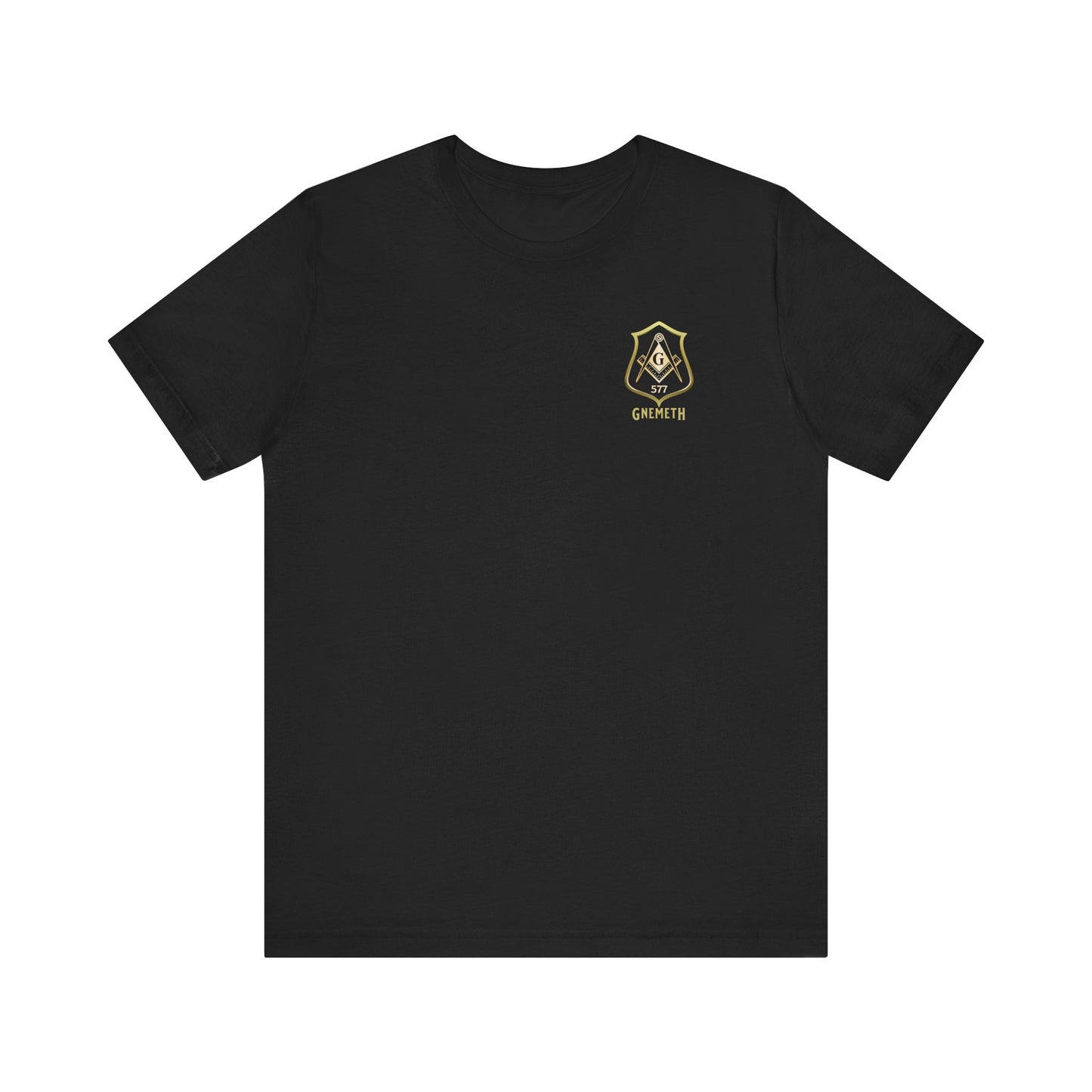 Gnemeth Lodge, Unisex Short Sleeve Tee - American Flag Design