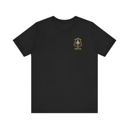 Gnemeth Lodge, Unisex Short Sleeve Tee - American Flag Design