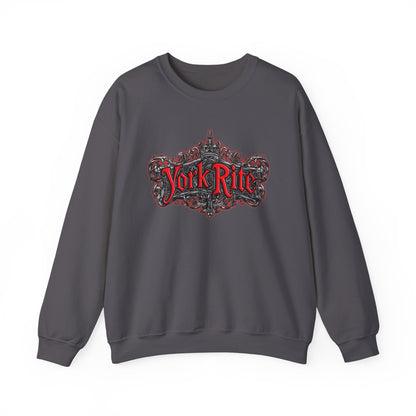 York Rite, baroque style, Unisex Heavy Blend™ Crewneck Sweatshirt