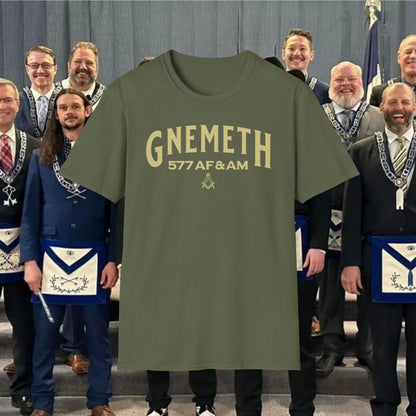 Gnemeth 577 AF & AM Masonic T-Shirt