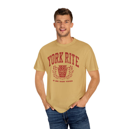 York Rite University, Unisex Garment-Dyed T-shirt