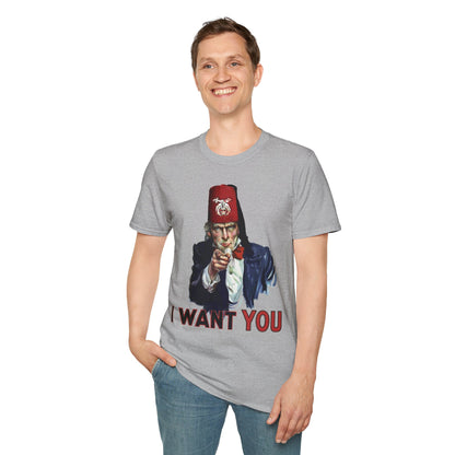 I want YOU, Unisex Softstyle T-Shirt