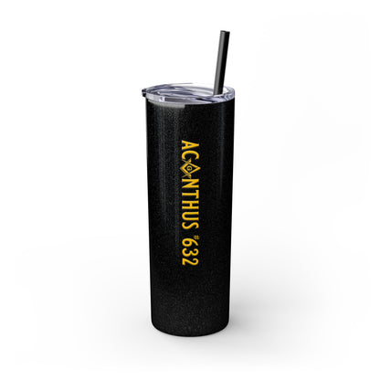 Acanthus Lodge Skinny Tumbler with Straw, 20oz