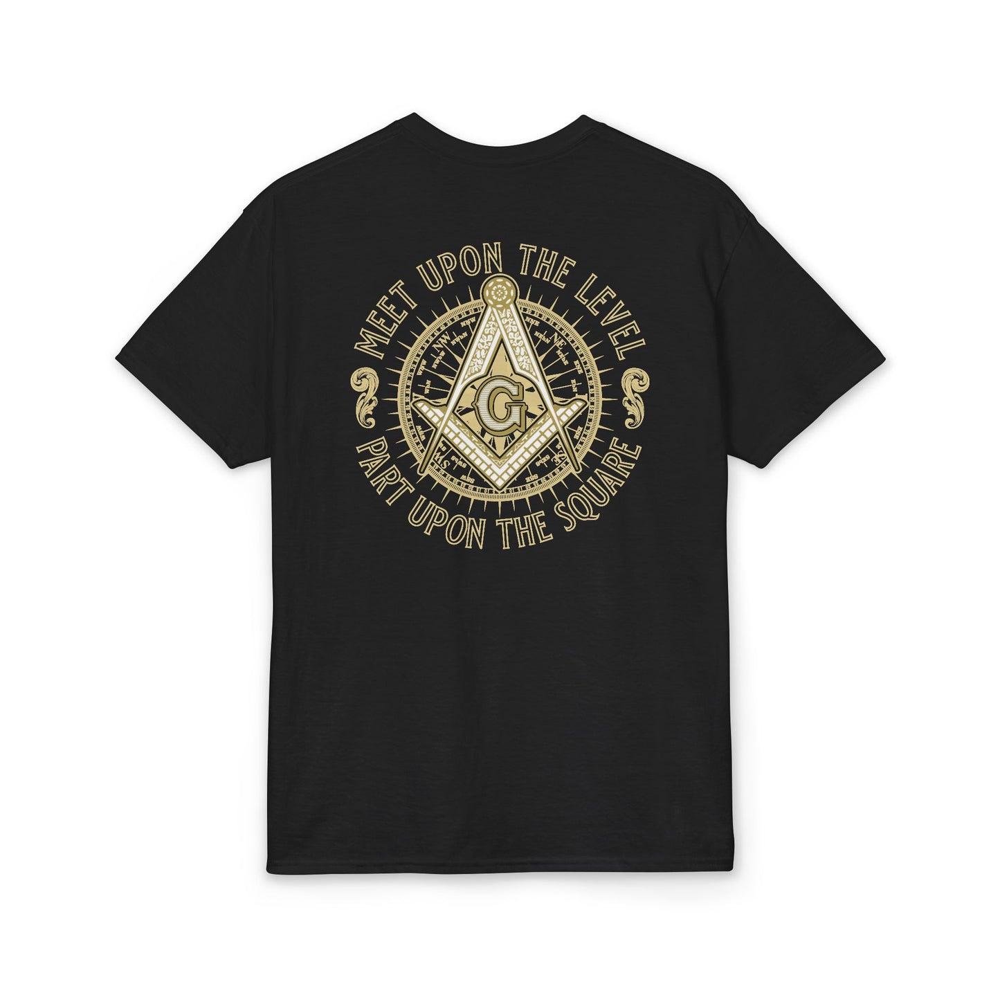 Capital Lodge Compass T-Shirt — "Meet Upon the Level, Part Upon the Square"