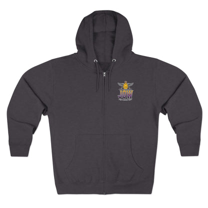 Purple Stallion Unisex Zip Hoodie
