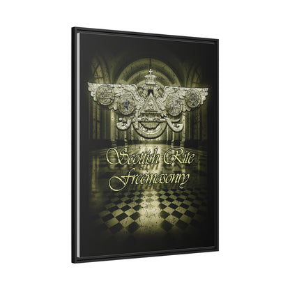 Scottish Rite, Matte Canvas, Black Frame