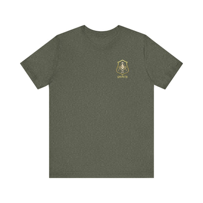 Gnemeth Lodge, Unisex Short Sleeve Tee - American Flag Design