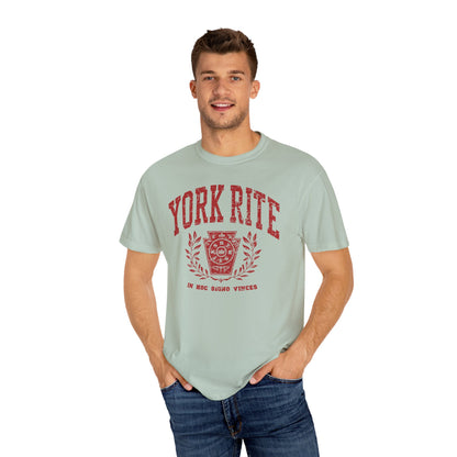 York Rite University, Unisex Garment-Dyed T-shirt