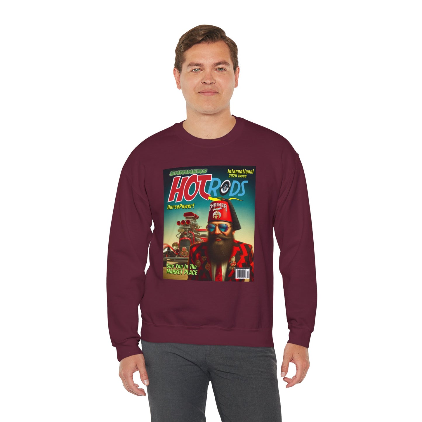 Hot Rods, Unisex Heavy Blend™ Crewneck Sweatshirt
