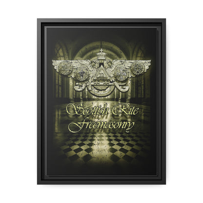 Scottish Rite, Matte Canvas, Black Frame