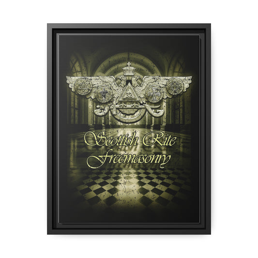 Scottish Rite, Matte Canvas, Black Frame