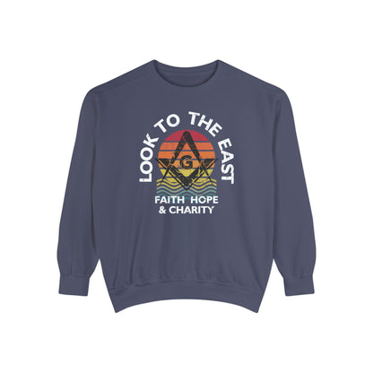 Look East Unisex Garment-Dyed Sweatshirt