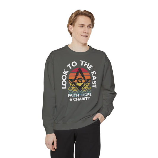 Look East Unisex Garment-Dyed Sweatshirt