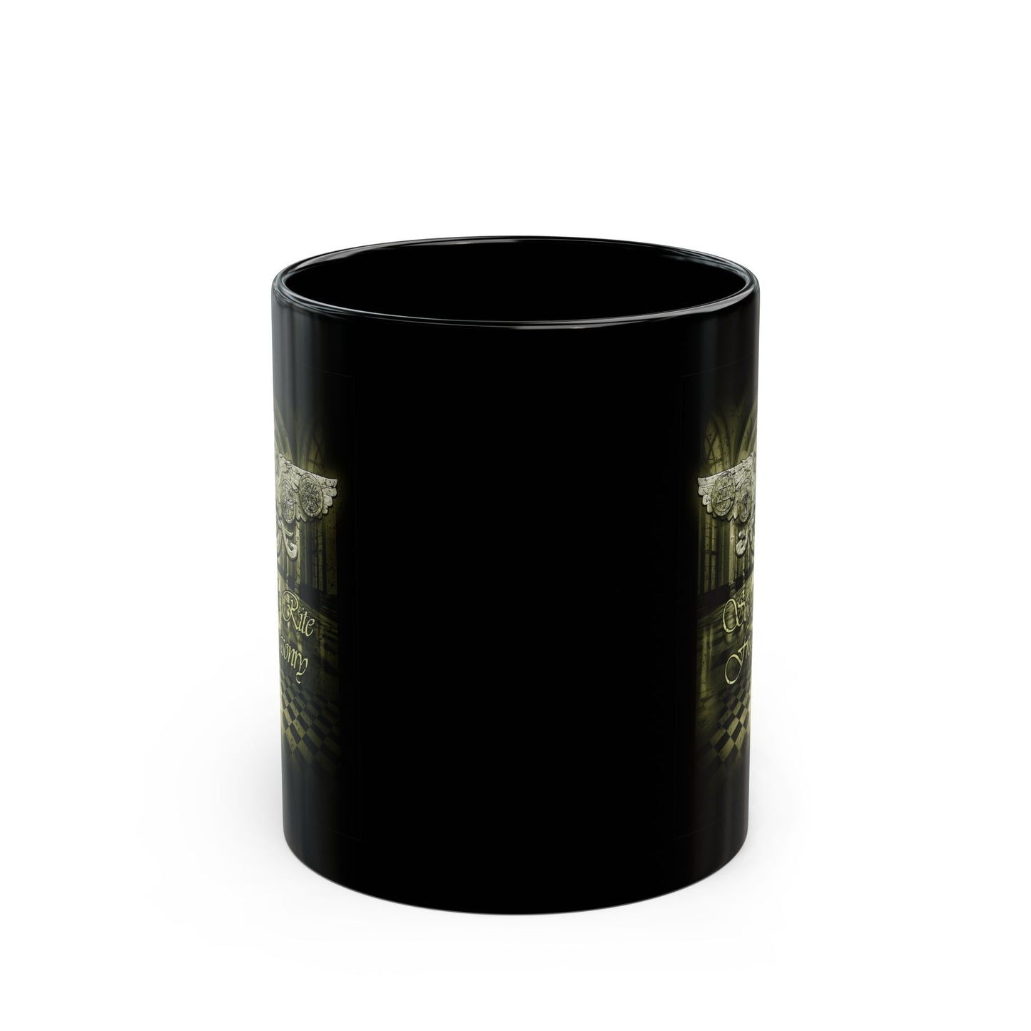 Scottish Rite Freemasonry, Black Mug (11oz, 15oz)