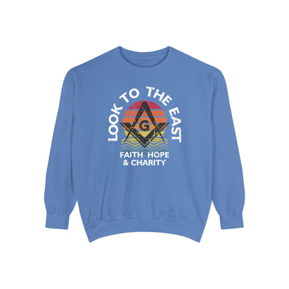 Look East Unisex Garment-Dyed Sweatshirt