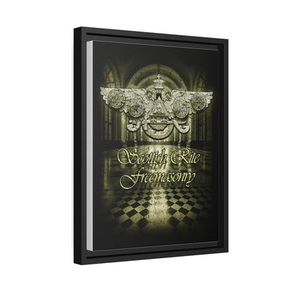 Scottish Rite, Matte Canvas, Black Frame