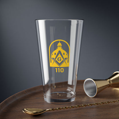 Capital Ldg 110 Gold Pint Glass, 16oz