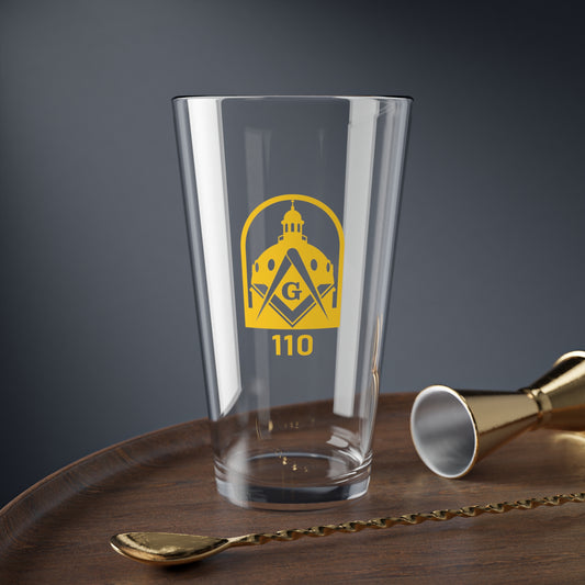 Capital Ldg 110 Gold Pint Glass, 16oz