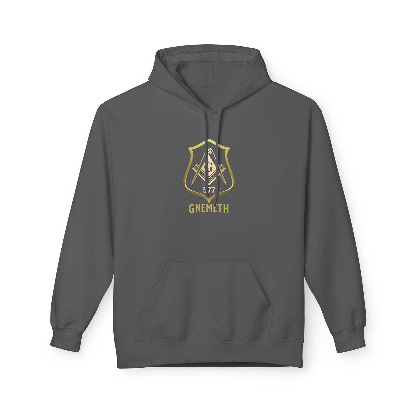 Gnemth Lodge Crest Design, Unisex Midweight Softstyle Fleece Hoodie -