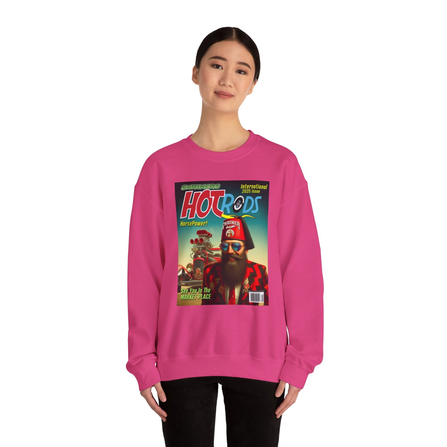 Hot Rods, Unisex Heavy Blend™ Crewneck Sweatshirt