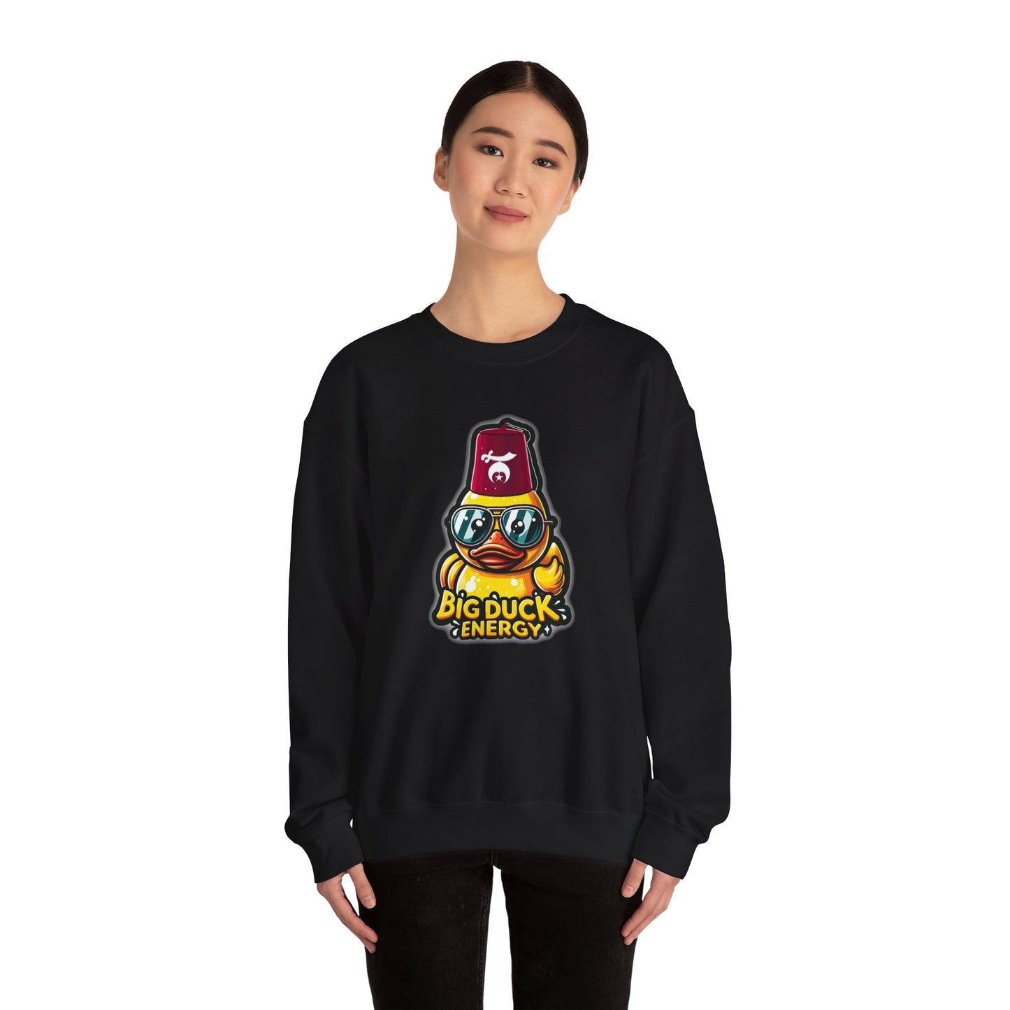 Big Duck Energy Sweatshirt | Unisex Crewneck, Cute Cartoon Gift, Cozy Apparel, Fun Casual Wear, Birthday or Holiday Present