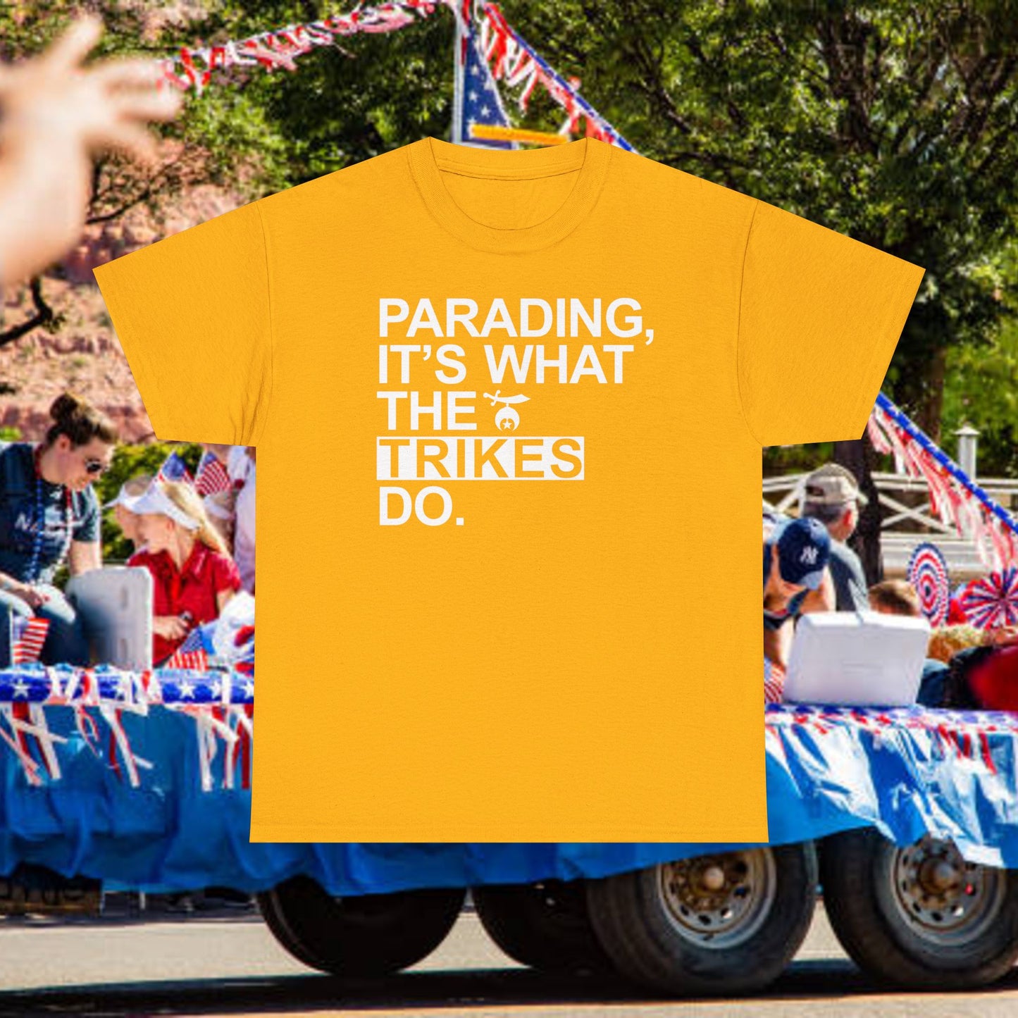 Trikes Unit parade T-shirt, Unisex Heavy Cotton