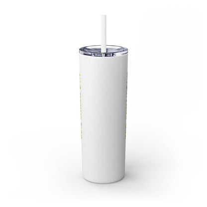 Acanthus Lodge Skinny Tumbler with Straw, 20oz