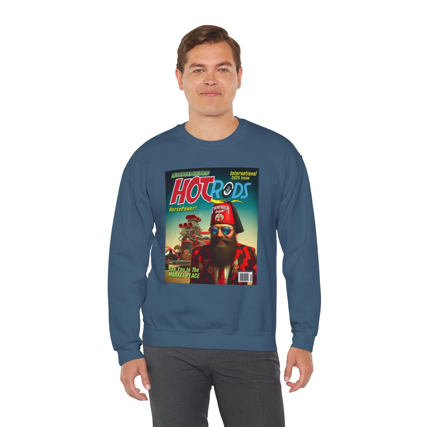 Hot Rods, Unisex Heavy Blend™ Crewneck Sweatshirt
