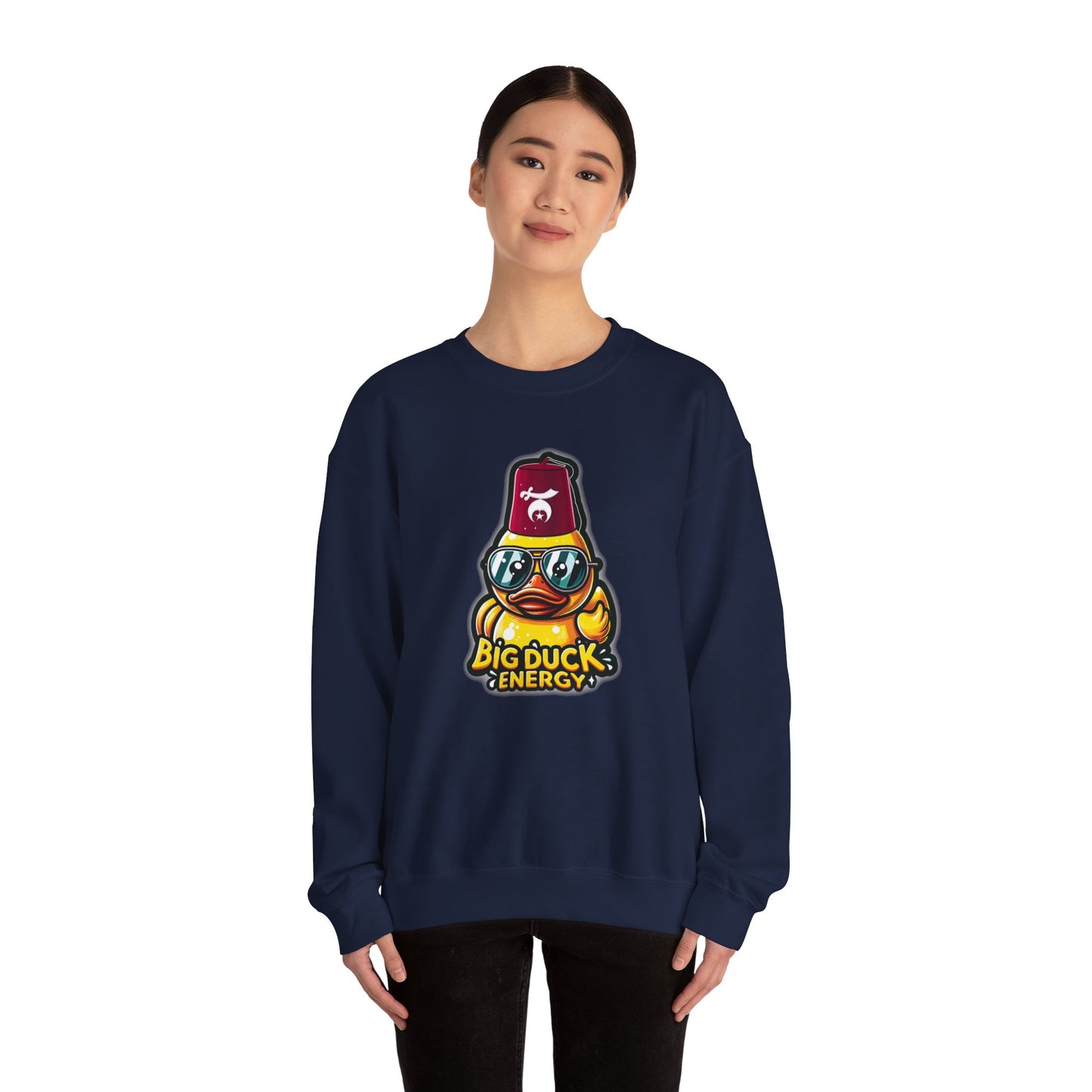 Big Duck Energy Sweatshirt | Unisex Crewneck, Cute Cartoon Gift, Cozy Apparel, Fun Casual Wear, Birthday or Holiday Present