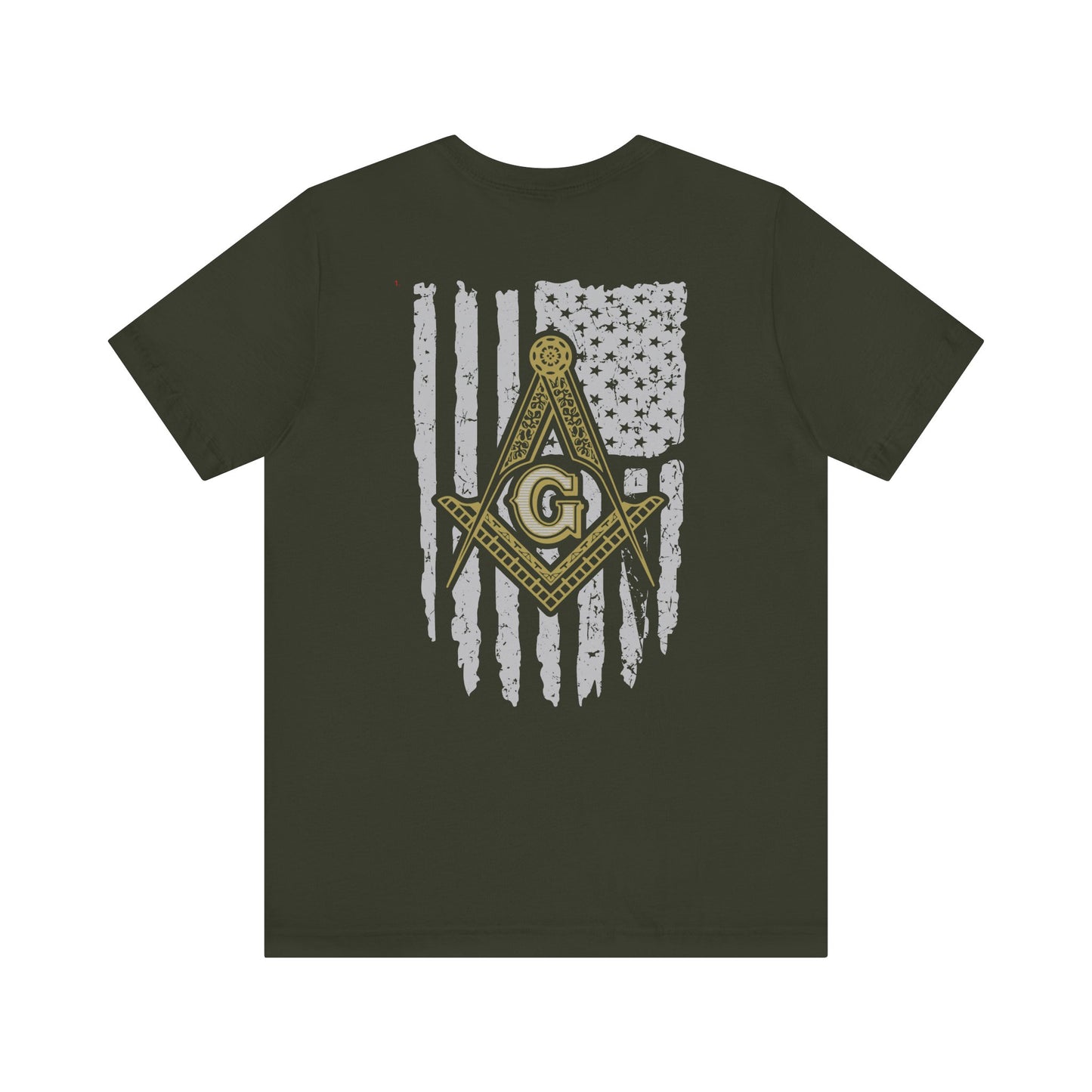 Gnemeth Lodge, Unisex Short Sleeve Tee - American Flag Design