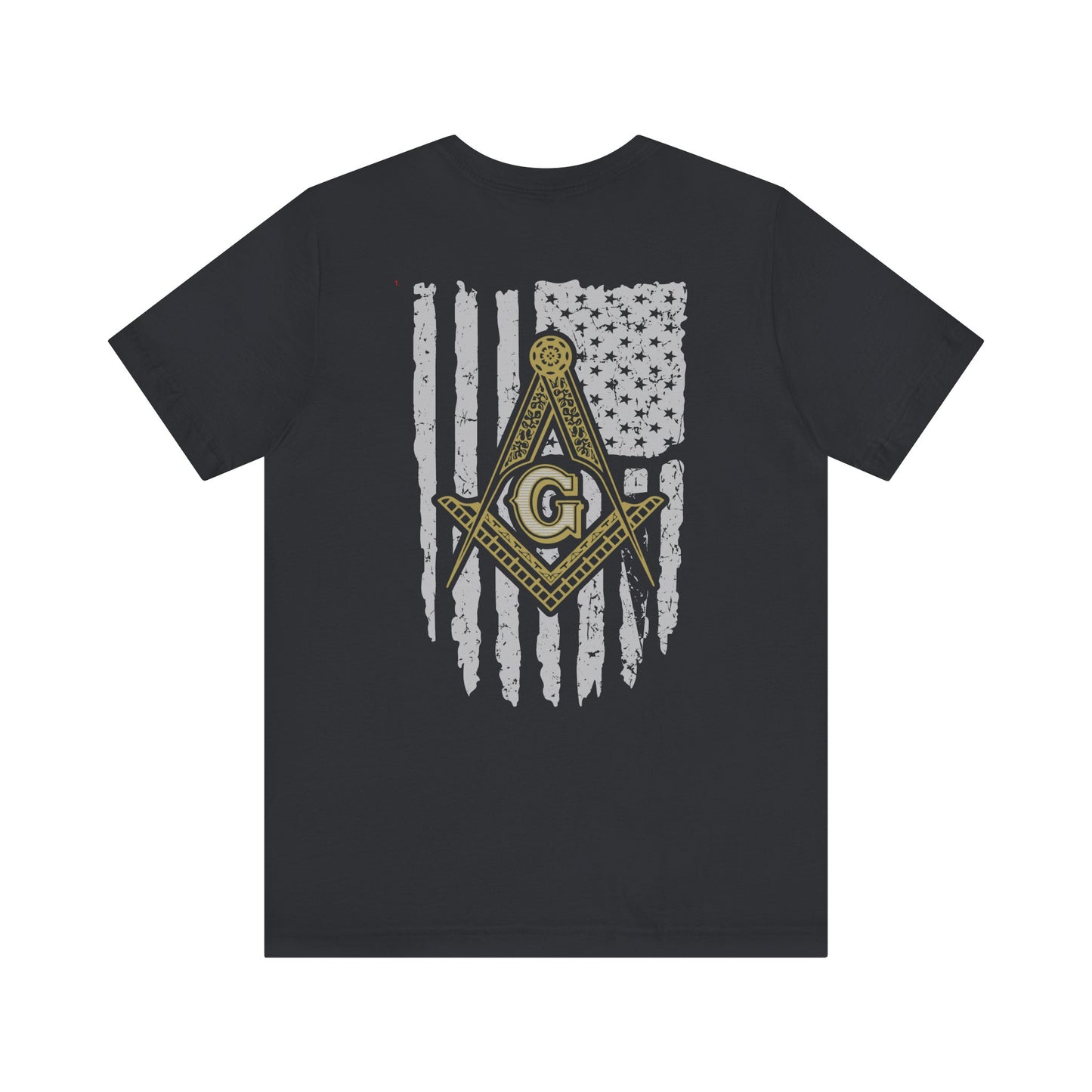 Gnemeth Lodge, Unisex Short Sleeve Tee - American Flag Design