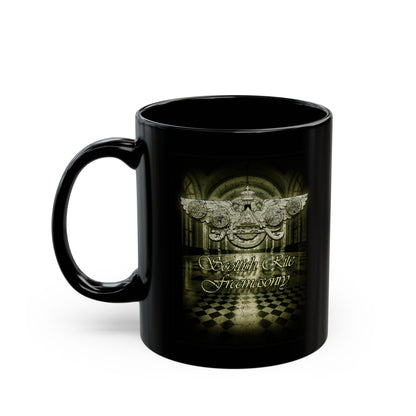 Scottish Rite Freemasonry, Black Mug (11oz, 15oz)