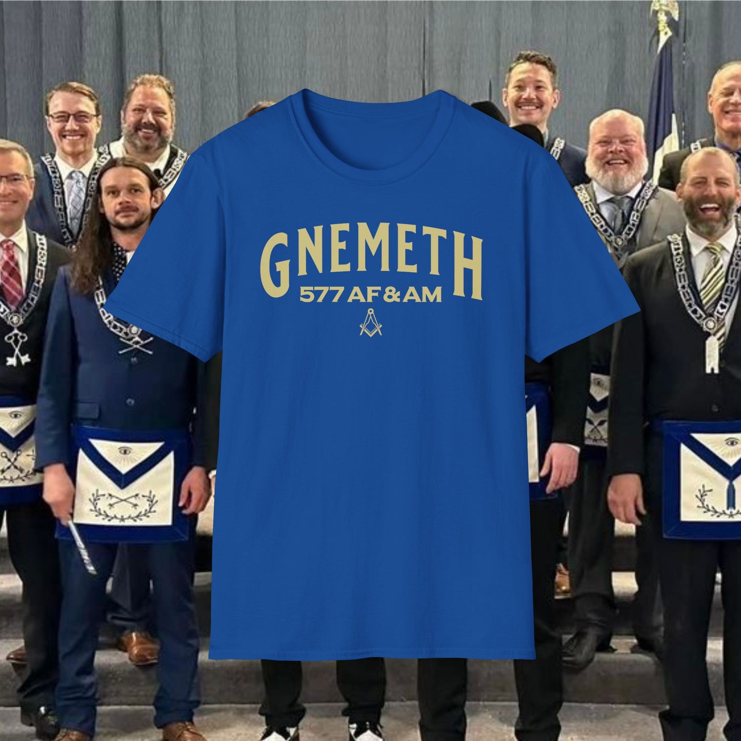 Gnemeth 577 AF & AM Masonic T-Shirt