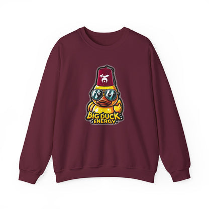 Big Duck Energy Sweatshirt | Unisex Crewneck, Cute Cartoon Gift, Cozy Apparel, Fun Casual Wear, Birthday or Holiday Present