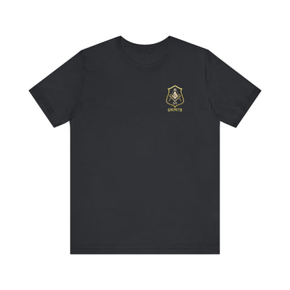 Gnemeth Lodge, Unisex Short Sleeve Tee - American Flag Design