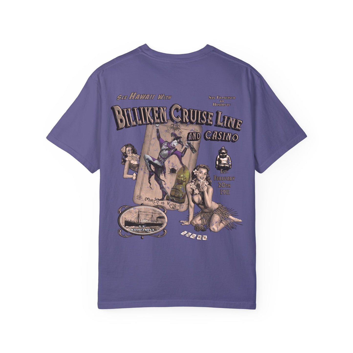 Vintage Unisex Billike Cruise Line T-Shirt | Retro Travel Inspired Design