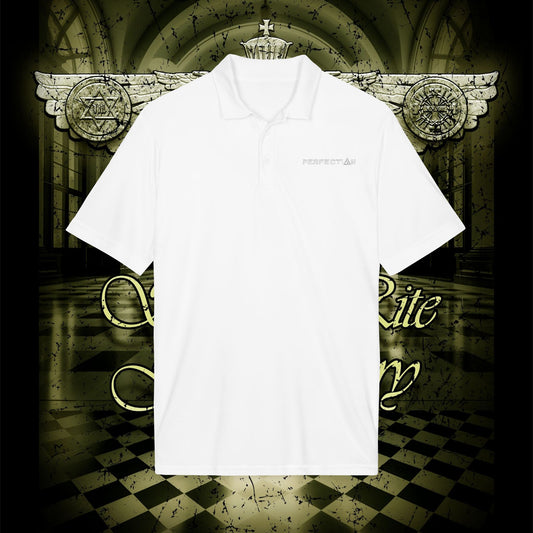 Lodge of Perfection Polo Shirt — DTF left chest logo