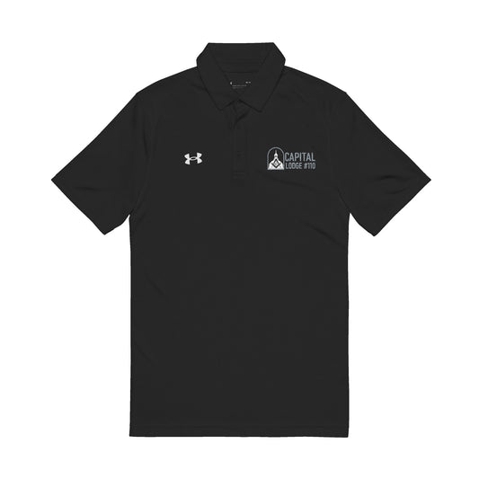Capital 110 Embroidered Under Armour Men's Polo — Custom Logo Performance Shirt